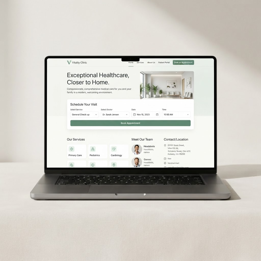 Patient Acquisition for a Clinic Network — project mockup